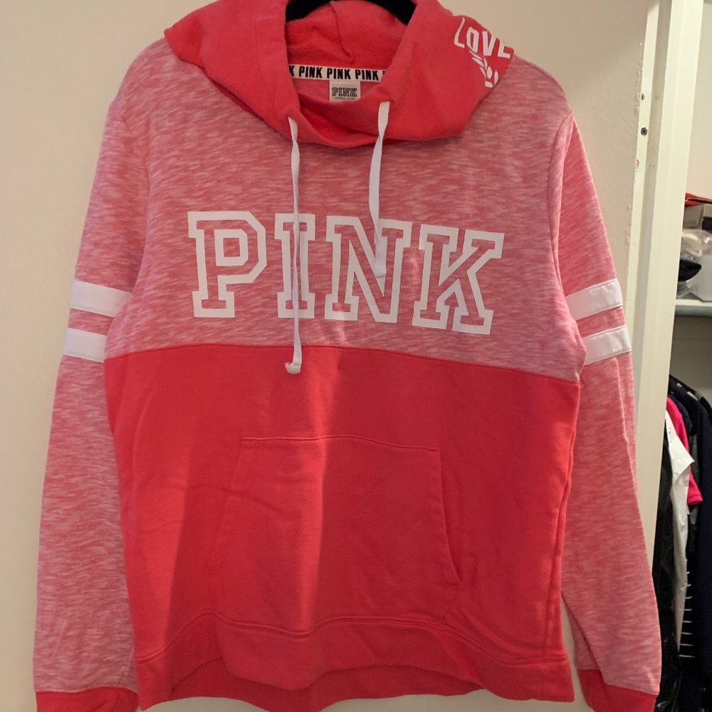 Victoria Secret Pink pull over hooded sweatshirt
